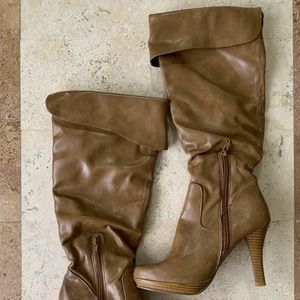Leather boots